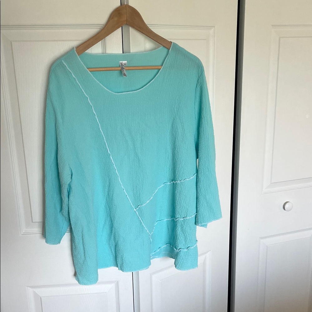 Lulu-B Turquoise Long Sleeve Top